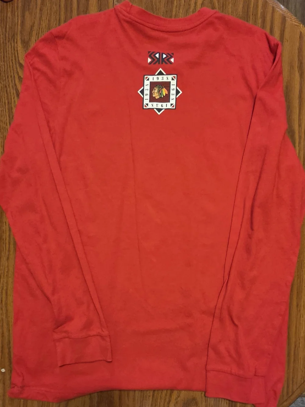 Mens adidas Chicago Blackhawks NHL Longsleeve Graphic Tee Size L